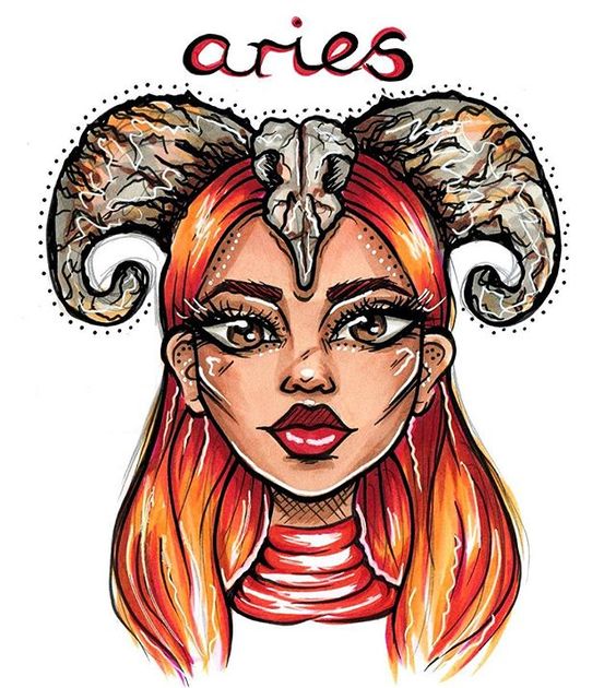 Aries-Hues of red